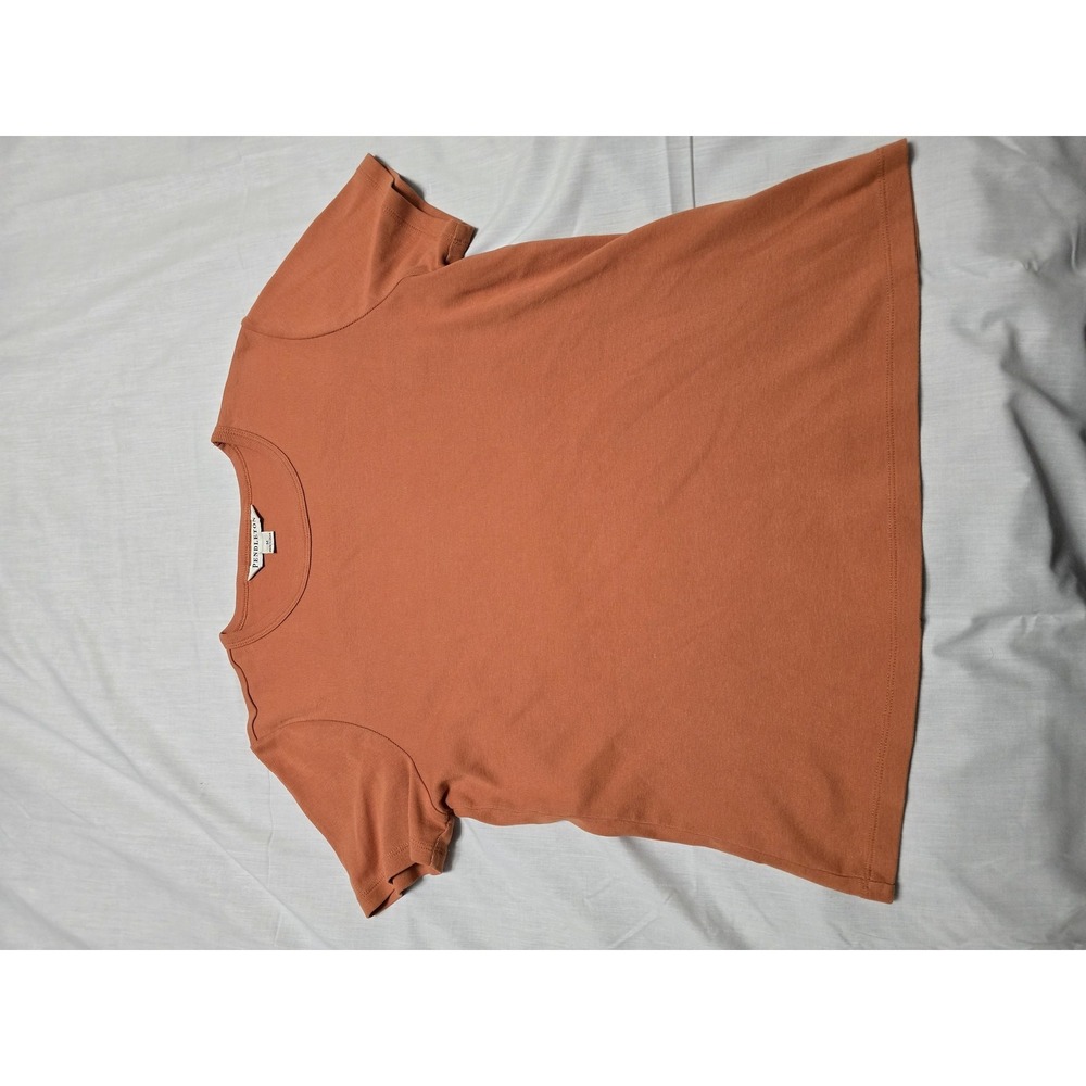 Pendleton Shirt Womens Medium Rust Orange‎ Crewneck Casual Short Sleeve Cotton